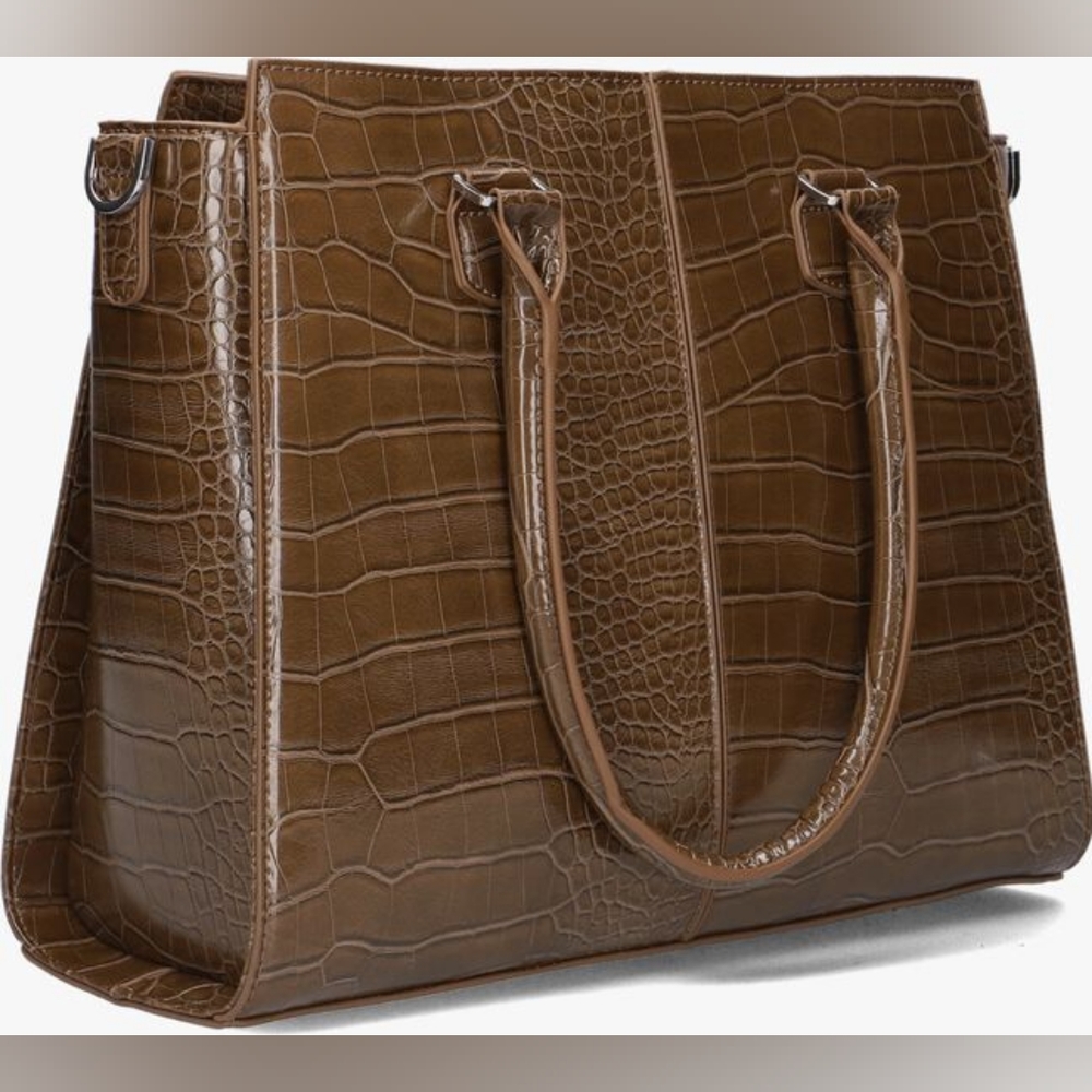 Large Vegan CrocoLeather Handbag